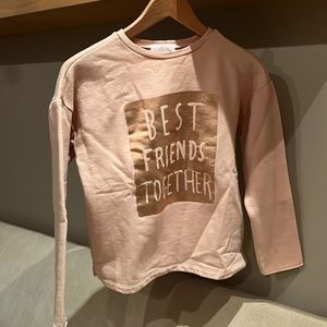 ZARA Girl round neck sweatshirt